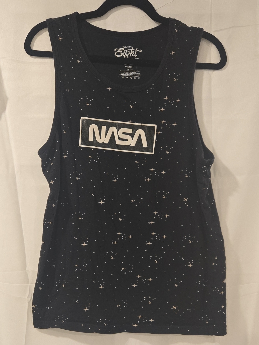 Eighty Eight Black NASA Starfield Graphic Tank